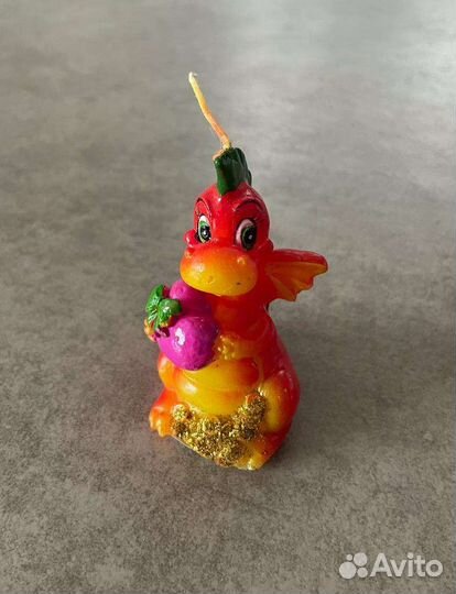 Сувенир. Свечка дракон символ 2024г