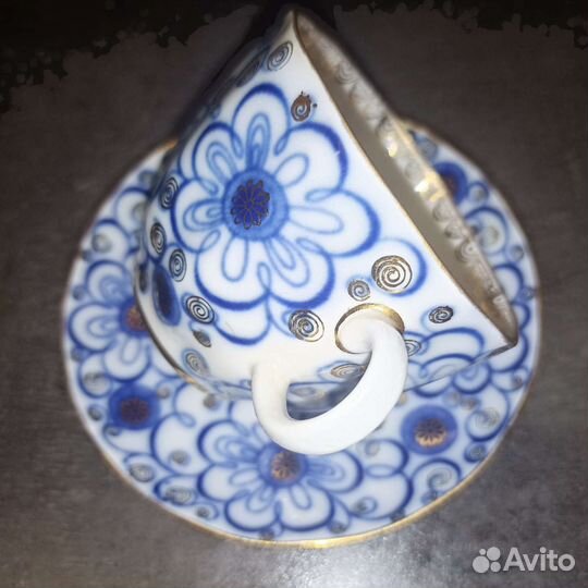 Кофейные чашки лфз костяной фарфор СССР Винтаж