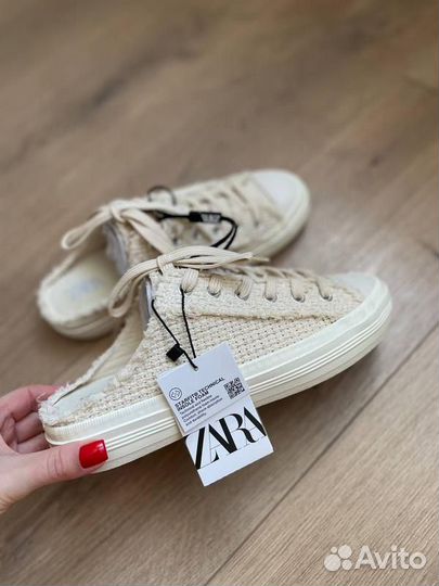 Кеды мюли zara