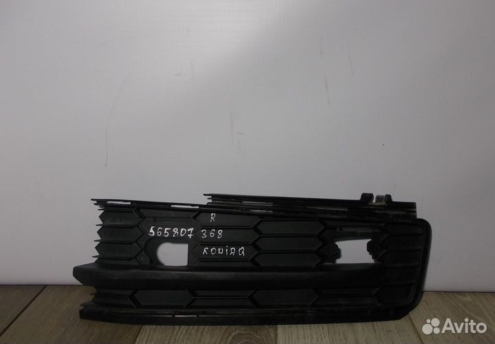 Решетка переднего бампера правая бу Skoda Kodiaq O