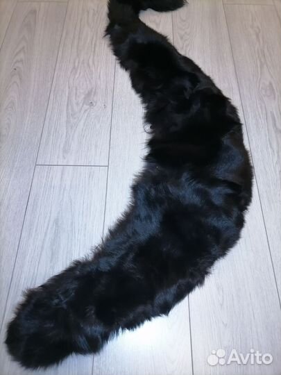 Меховой воротник чернобурка