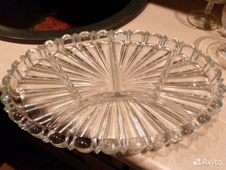 Менажница, хрусталь