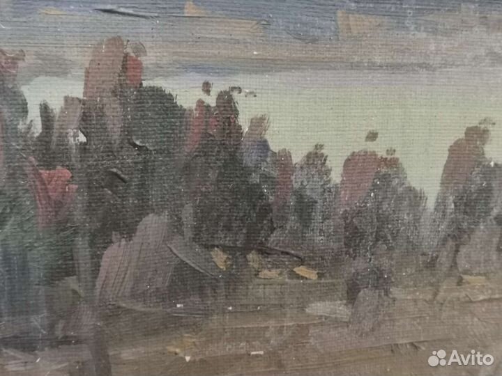 Картина Живопись Вечереет 1999 года