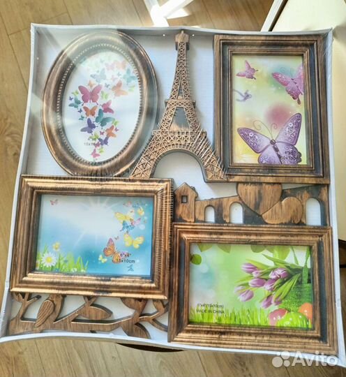 Рамка для фотографий винтаж и пазл 500