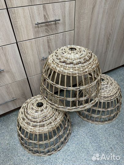 Абажур плетеный