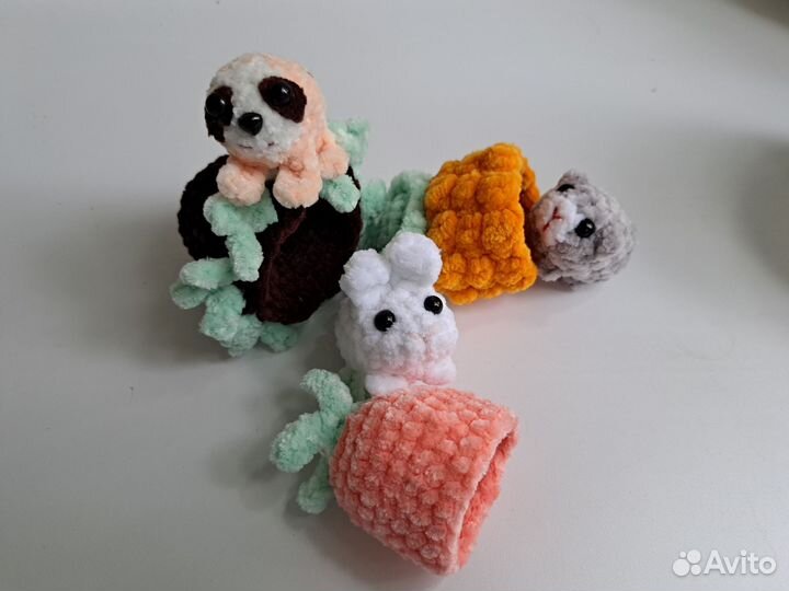 Мягкая игрушка зверята в домике