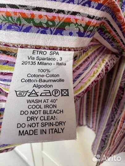 Etro мужская рубашка M оригинал