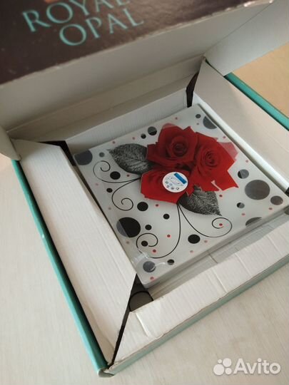 Набор квадратных тарелок 6шт блюдо большое 1шт