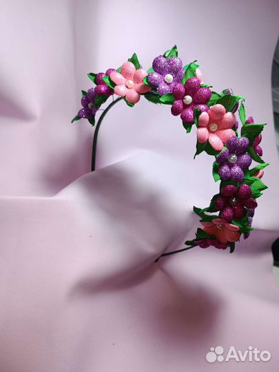 Ободки ручной работы, цветы