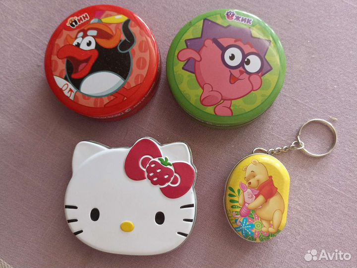 Железные коробочки из под сладостей