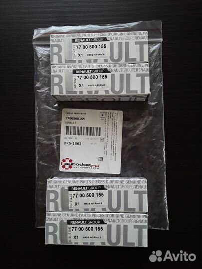 Свечи зажигания Renault 7700500155 Комплект 4 шт