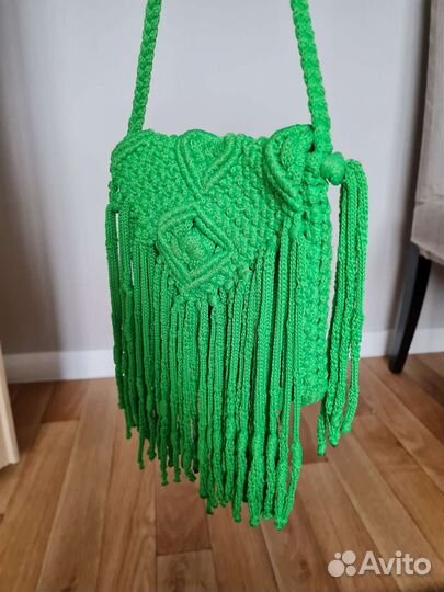 Детская сумочка макраме