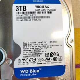 HDD 3TB WD30ezaz (4690 часов)