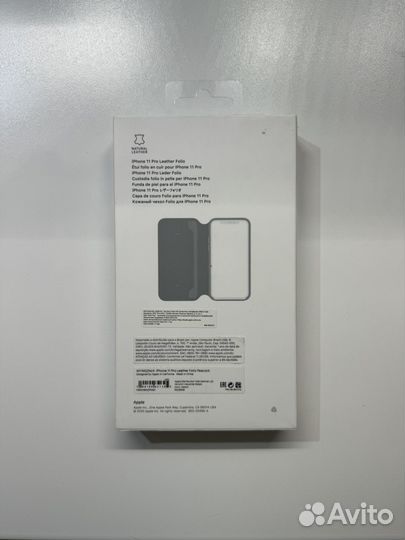Чехол Apple iPhone 11 Pro Leather Folio Peacock