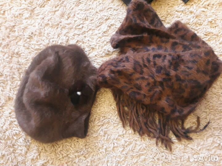 Комплект берет и шарф