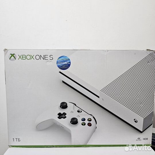 Xbox One S 1 TB, полный комплект. Магазин Гарантия