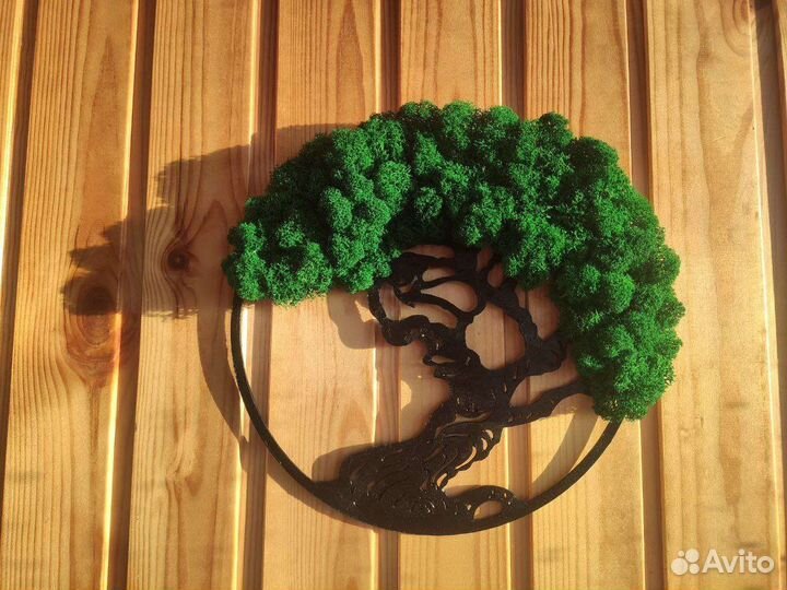 Настенное панно из стабилизированного мха