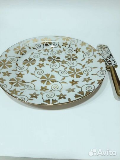 Блюдо для торта, новое, 27 см