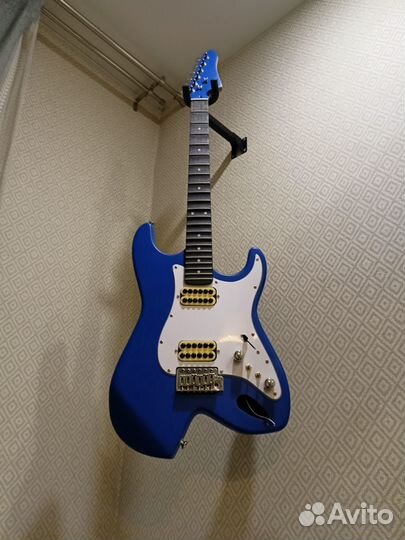 Электрогитара скалопированный гриф