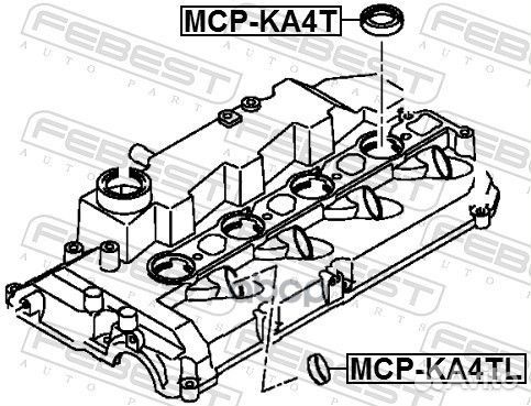 Кольцо уплотнит.форсунки mitsubishi pajero 06