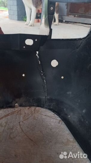 Задний бампер на Toyota land cruiser 200