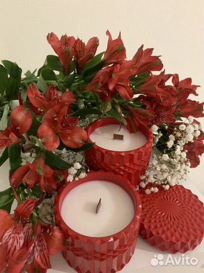 Ароматическая свеча ручной работы 