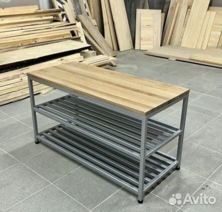 Обувница в стиле Лофт. Этажерка для обуви