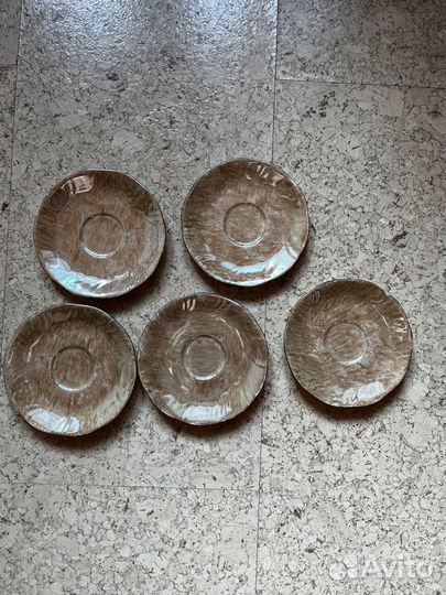 Молочник/соусник с блюдцами фарфор