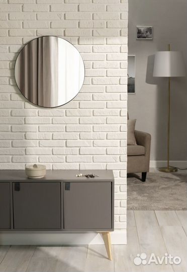 Искуственный камень гипсовый белый 0,55 m2