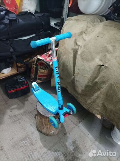 Самокат детский трехколесный складной