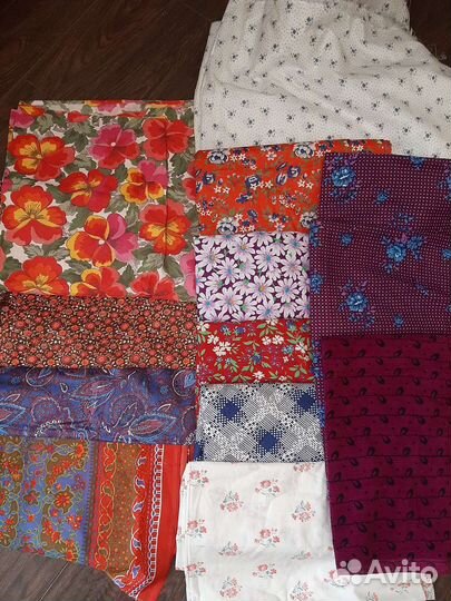 Отрез ткани СССР плюш, шесть