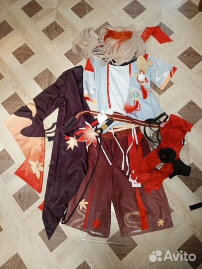 Косплей Казуха Каэдэхара из Геншин Импакт