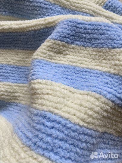 Плед детский вязаный ручная работа