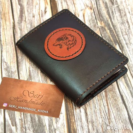 Обложка на паспорт натуральная кожа