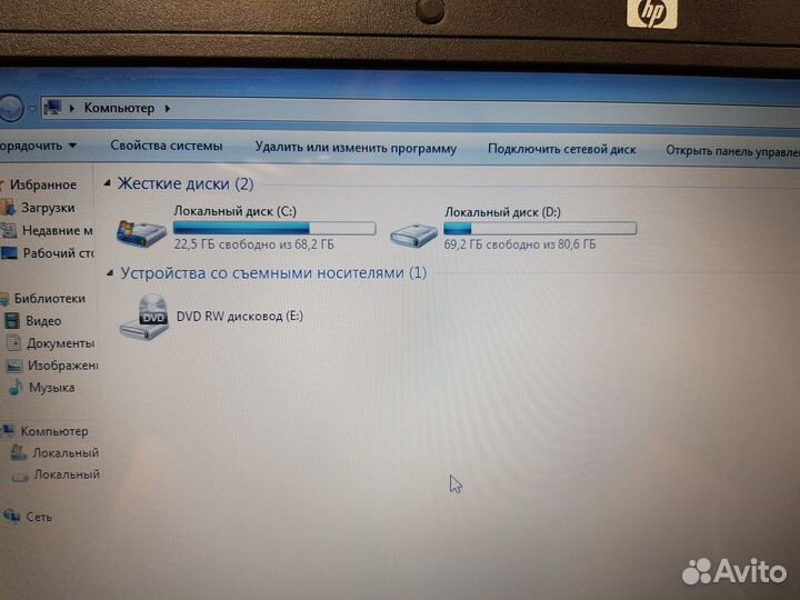 Ноутбук HP 530 Core2 Duo в рабочем состоянии Почта
