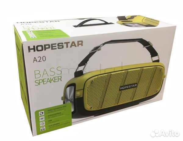 Беспроводная колонка Hopestar A20, 55 Вт, зеленая
