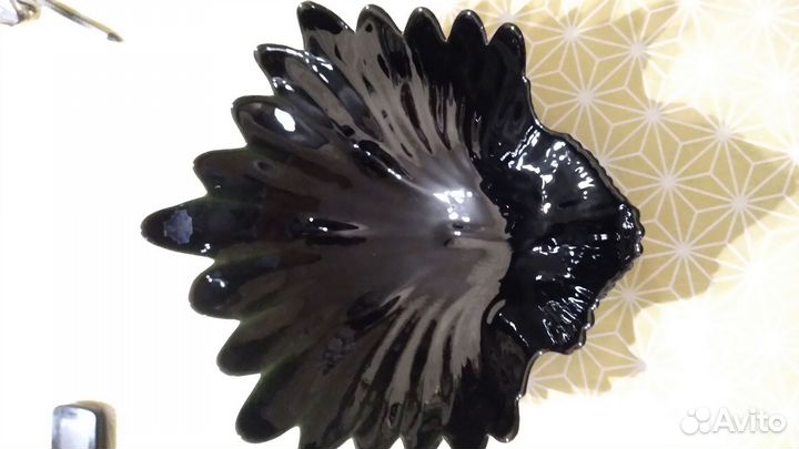 Хрустальная салатница гусь-хрустальный