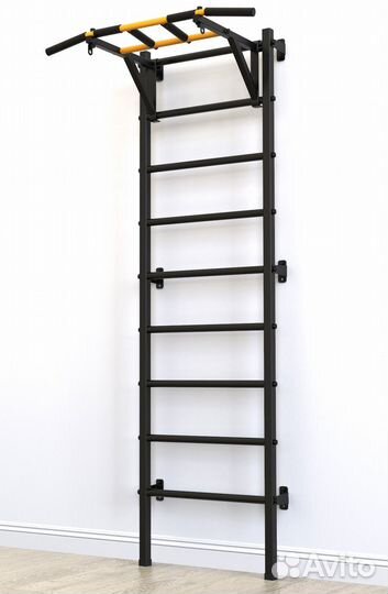 Шведская стенка с турником Рекорд X1 с опорой на п