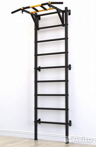 Шведская стенка с турником Рекорд X1 с опорой на п