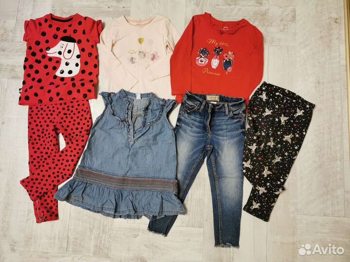 Вещи на девочку 2-3 года 98 размер пакетом