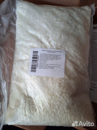 Соевый воск в хлопьях новый 1кг