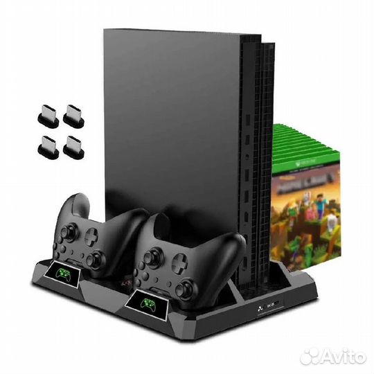 Подставка с охлаждением, зарядкой для Xbox One S/X