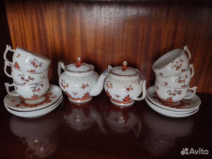 Чайный сервиз вербилки СССР барбарис