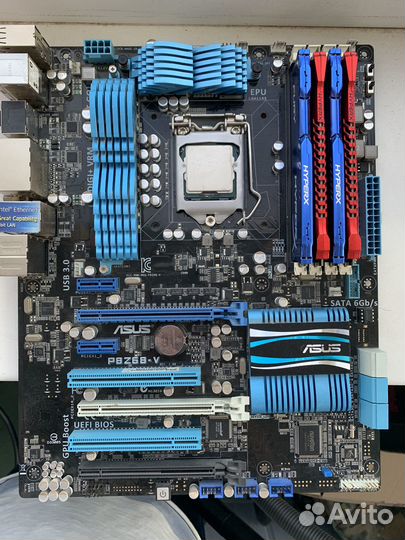 Комплект xeon e3 1270 v + Asus P8Z68-V/GEN3 + 16Гб