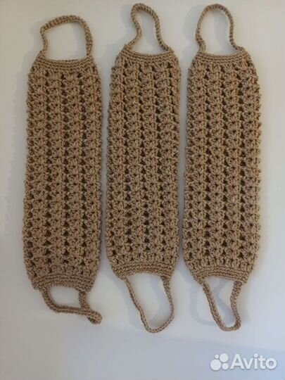 Мочалки ручной вязки