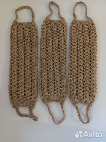 Мочалки ручной вязки