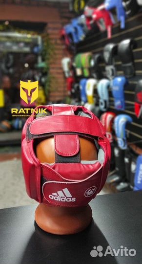 Шлем боксерский Adidas aiba кожа