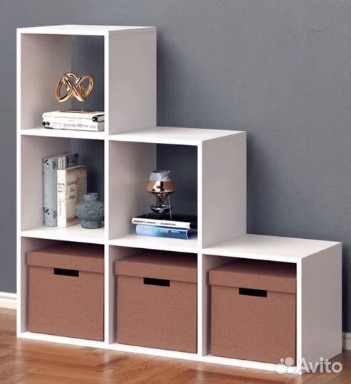 Стеллаж Лесенка белая