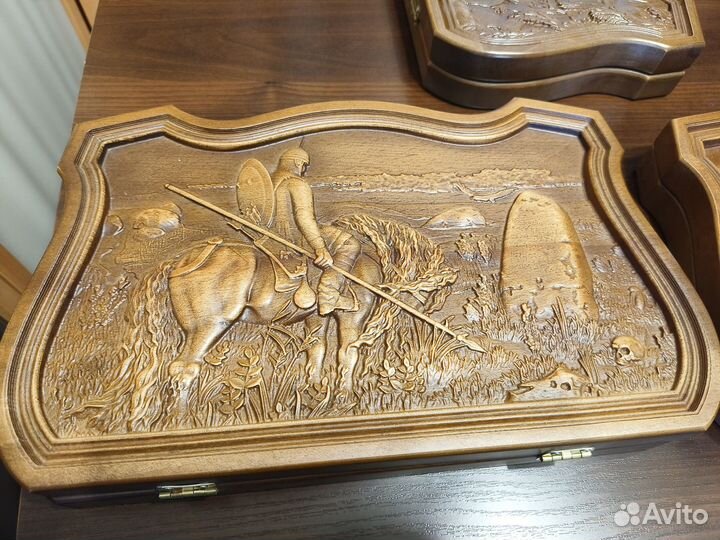 Нарды резные дерево бук