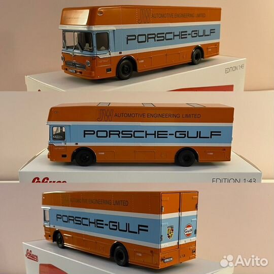 Mercedes-Benz O 317 Renntransporter Porsche 1:43